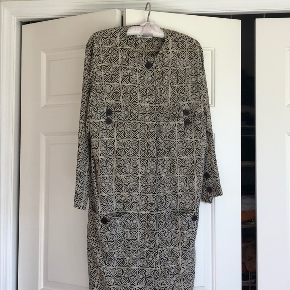 Silk dress.